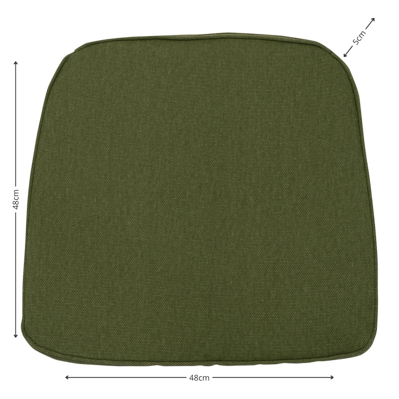 Wicker universeel ca.48x48cm Moss green canvas eco+ 2 stuks