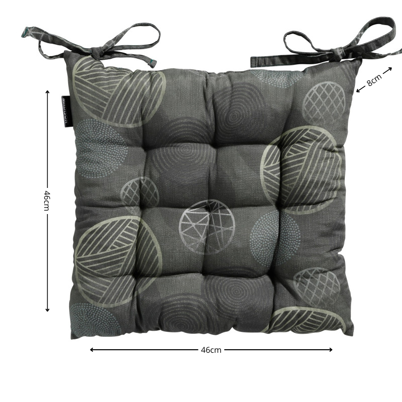 Toscane kussen ca.46x46cm Circle green 2 stuks