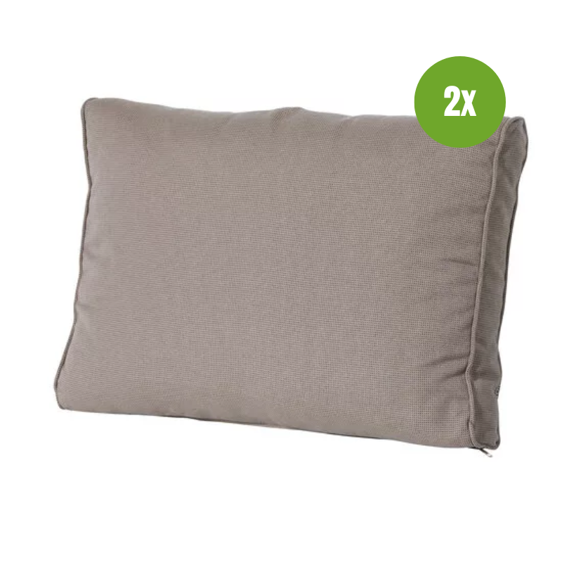 Lounge rug soft ca.40x60cm Rib liver 2 stuks