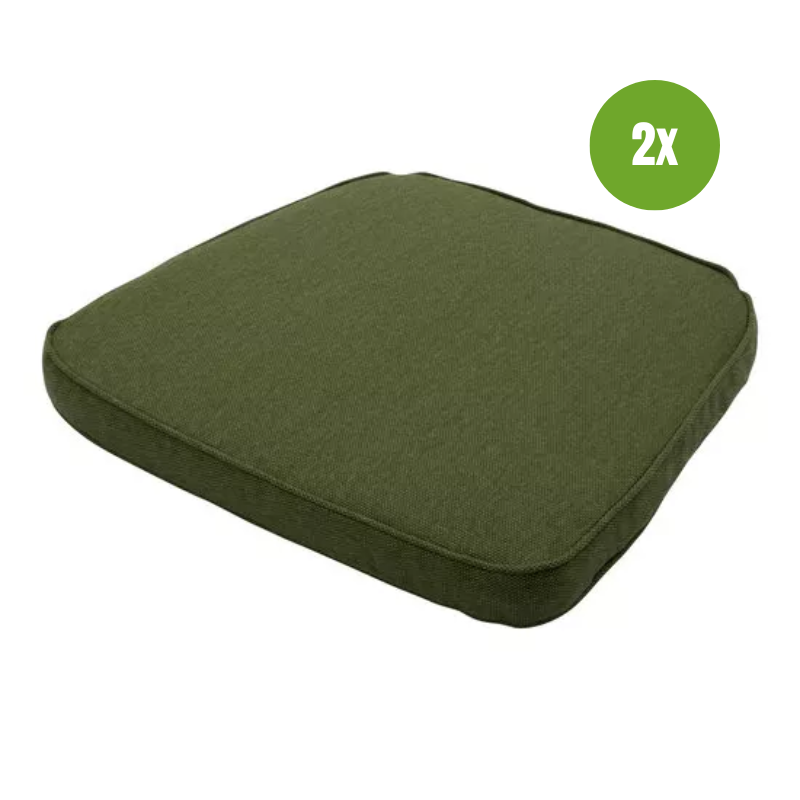 Wicker universeel ca.48x48cm Moss green canvas eco+ 2 stuks