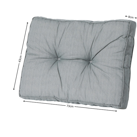 Florance rug ca.43x73cm Basic grey 2 stuks