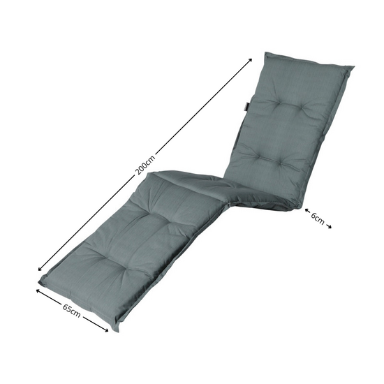 Ligbedkussen ca.200x65cm Basic grey