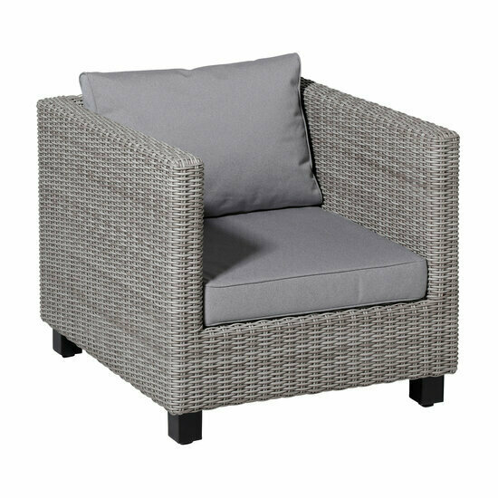 Lounge zitkussen ca.73x73cm Outdoor Manchester light grey 2 stuks
