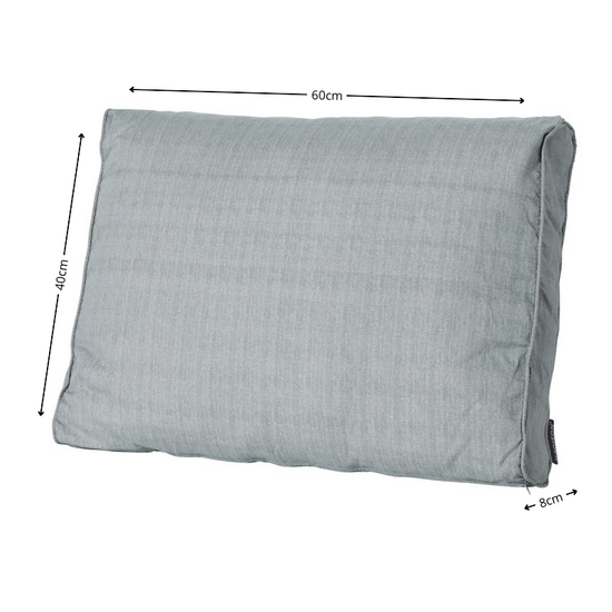 Lounge rug ca.40x73cm Basic grey 2 stuks