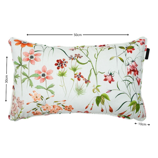 Sierkussen paspel ca.30x50cm Outdoor+ Milly natural 2 stuks