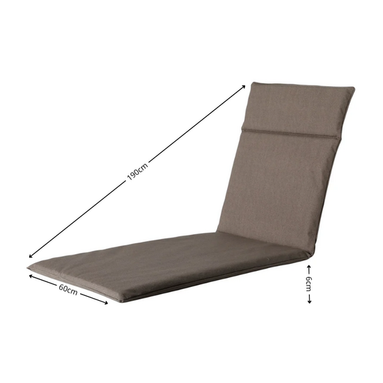 Ligbedkussen ca.190x60cm Outdoor Oxford taupe
