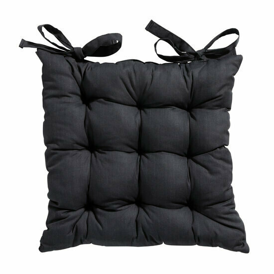 Toscane kussen ca.46x46cm Basic black 2 stuks