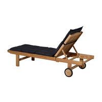 Ligbedkussen ca.200x65cm Basic black