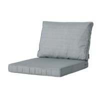 Lounge luxe ca.73x73cm Basic grey 2 stuks