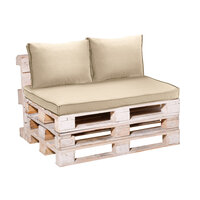 Lounge rug soft ca.40x60cm Beige canvas eco+ 2 stuks