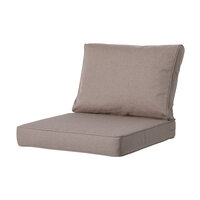 Lounge rugkussen ca.40x60cm Outdoor Manchester taupe 2 stuks