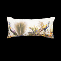 Sierkussen paspel ca.28x60cm Flore purple 2 stuks