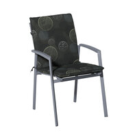 Stapelstoel kussen ca.97x49cm Circle green 2 stuks