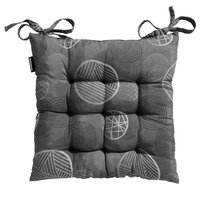 Toscane kussen ca.46x46cm Circle grey 2 stuks