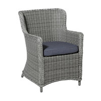Wicker universeel ca.48x48cm Outdoor Manchester denim grey 2 stuks