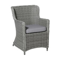 Wicker universeel ca.48x48cm Outdoor Manchester light grey 2 stuks
