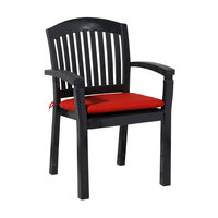 Zitkussen ca.46x48cm Basic red 2 stuks