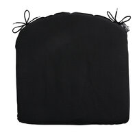 Zitkussen ca.46x48cm Panama black 2 stuks