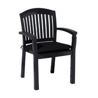 Zitkussen ca.46x48cm Panama black 2 stuks