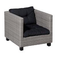 Loungekussen set Florance (Basic Black) ca. 60x60cm + 60x43cm