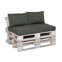 Lounge palletkussen set 120x80cm + rugkussens (Outdoor Manchester Green) - Madison