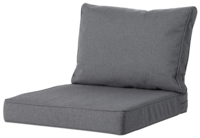 Lounge rugkussen ca.40x60cm Outdoor Manchester grey 2 stuks