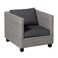 Lounge rugkussen ca.40x60cm Outdoor Manchester grey 2 stuks
