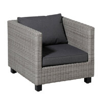 Lounge zitkussen ca.73x73cm Outdoor Manchester grey 2 stuks