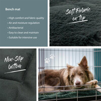 Bench mat ca.104x68cm Grey