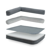 Hondenmand Royal large wasbaar ca.120x80x23cm Oxford grijs