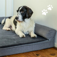 Hondenmand Royal large wasbaar ca.120x80x23cm Oxford grijs