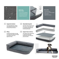 Hondenmand Royal large wasbaar ca.120x80x23cm Oxford grijs