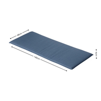 Bankkussen ca.(150)140x48cm Outdoor Panama safier blue