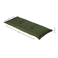 Bankkussen ca.120x48cm Panama green