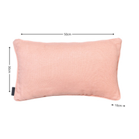 Sierkussen paspel ca.30x50cm Outdoor WR Napels salmone 2 stuks