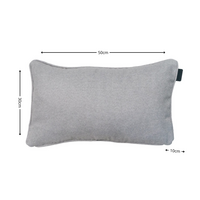 Sierkussen paspel ca.30x50cm Outdoor WR Napels grey 2 stuks