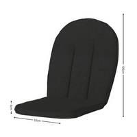 Kettler comfort/prince ca.105x52cm Rib black 2 stuks