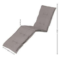 Deckchair ca.200x50cm Panama taupe