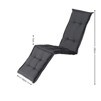 Deckchair ca.200x50cm Panama grey