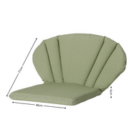 Elegance/Toledo stoelkussen ca.77x48cm Panama sage