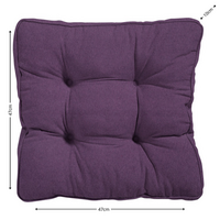 Florance kussen ca.47x47cm Panama purple 2 stuks