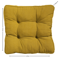 Florance kussen ca.47x47cm Panama mustard 2 stuks