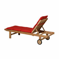 Ligbedkussen ca.200x65cm Basic red