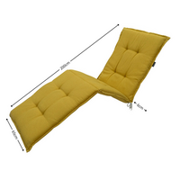 Ligbedkussen ca.200x65cm Panama mustard