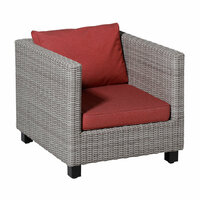 Lounge rugkussen ca.40x60cm Outdoor Manchester red 2 stuks