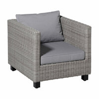 Lounge rugkussen ca.40x60cm Outdoor Manchester light grey 2 stuks