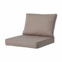 Lounge rugkussen ca.40x60cm Outdoor Manchester taupe 2 stuks