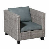 Lounge rug ca.40x73cm Basic grey 2 stuks