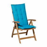 Kussen lage rug ca.105x50cm Panama aqua 2 stuks