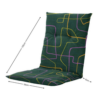 Kussen lage rug ca.105x50cm Joah green 2 stuks
